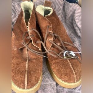 Brown Suede Kangol boots